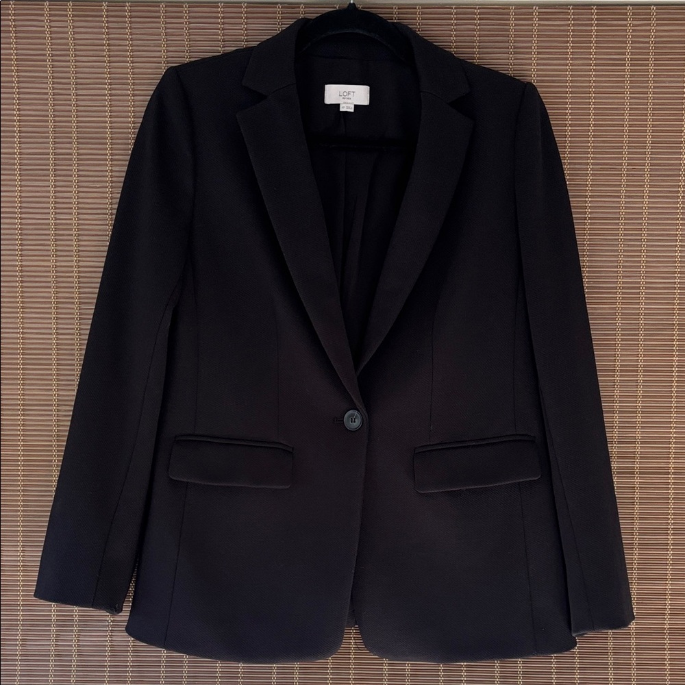 LOFT Women's Black Single-Button Tailored Blazer